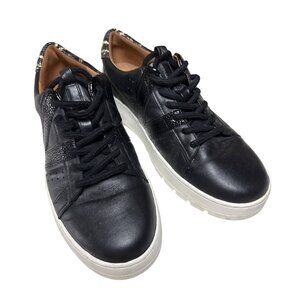 Vionic Simasa Ray Shoes Size 7 Black Snakeskin Lace Up Sneakers Comfort Sneakers